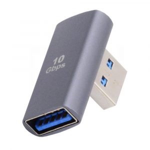 U3-018-LP - USB-A (han) til USB-A (hun) data adapter 90 grader vinkel