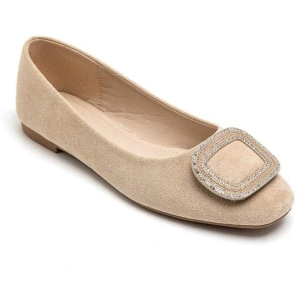 Vigga dame ballerinasko 5500 - Beige