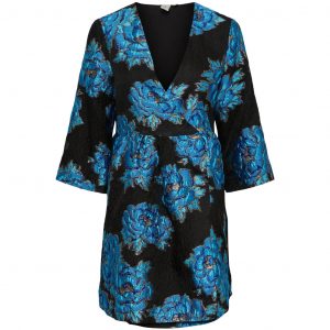 Y.A.S kjole YASROSIES - French Blue ROSIES PRINT