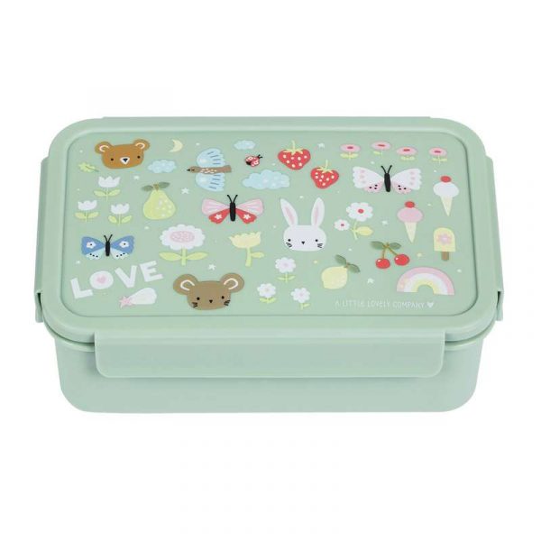 A Little Lovely Company Ruminddelt Bento Madkasse - Joy - Mint