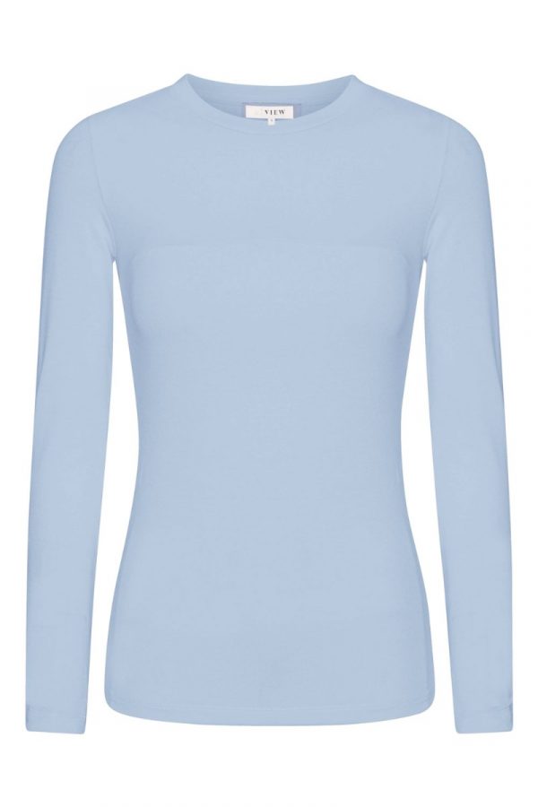 A-View - Bluse - Stabil Top L/S - Light Blue