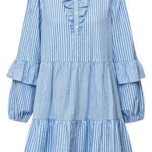 A-View - Kjole - Karin Dress - Blue/White Stribe