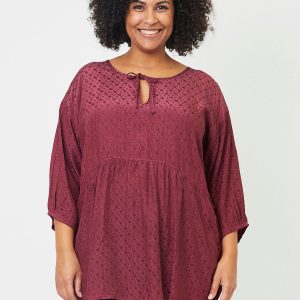 Adia - Bluse - Adabbigale - Burgundy - Xs/38-40