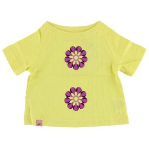 AlbaBaby T-shirt - Gul m. Blomst