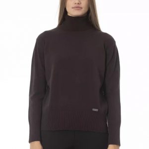 Baldinini Trend Elegant Wool-Cashmere Turtleneck Sweater