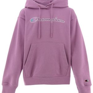 Champion Fashion Hættetrøje - Lilla m. Logo