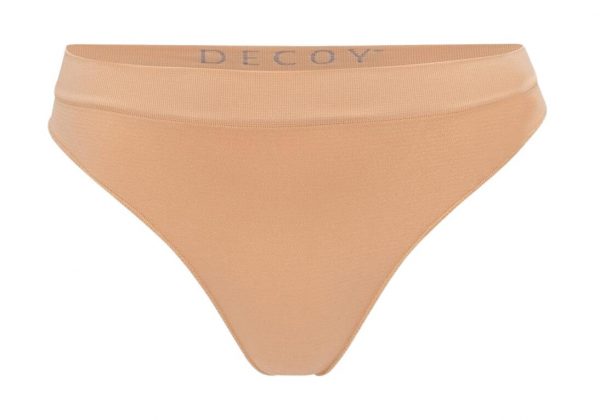 Decoy G-streng trusser, sømløse, nude, str. medium