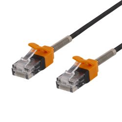 Deltaco-g Patch Cable, Cat 6a U / Utp, 1m, Black - Ledning