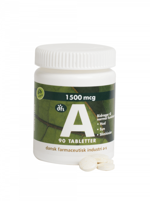 DFI A-vitamin 1500 mcg 90 tabletter