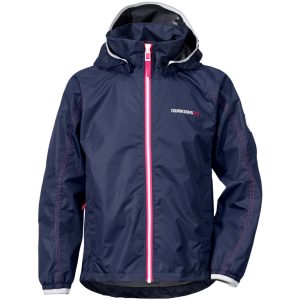 Didriksons Vivid Girls Jacket - Vandtæt børnejakke - Navy - Str. 140