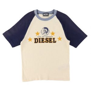 Diesel T-Shirt - Turry D4D Over - Beige/Blue