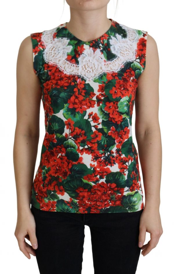 Dolce & Gabbana Hvid Uld Vest Bluse Top