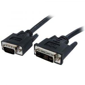 DVI-A til VGA-kabel Startech DVIVGAMM1M Sort 1 m