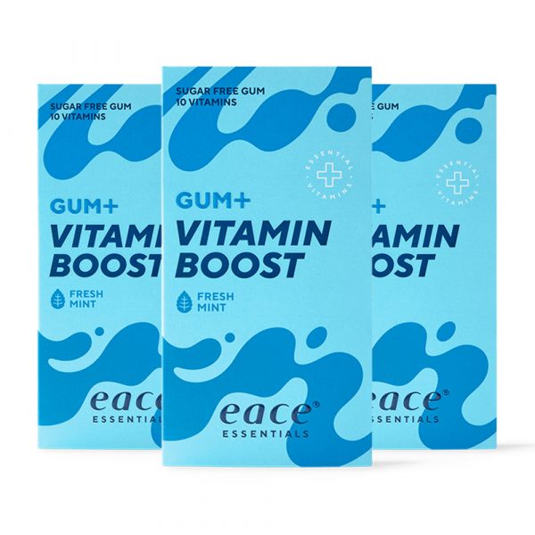 Eace Gum + Vitamin Boost (10x 10 stk) - OBS! BEDST FØR 25/4-24