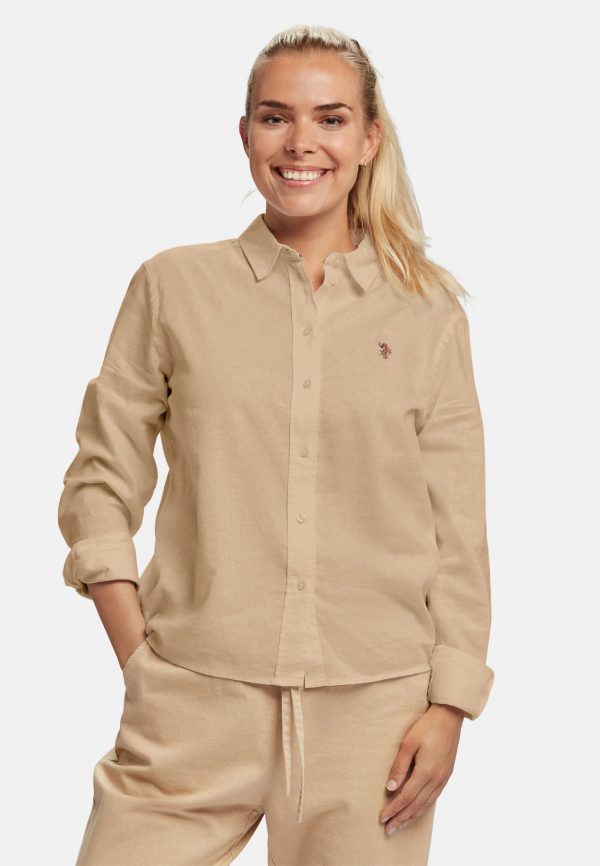 Else Linen Skjorte - U.S. Polo Assn - Herre - XS