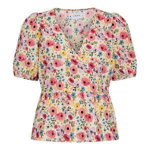 Ester Ss Bluse Multicolor XS