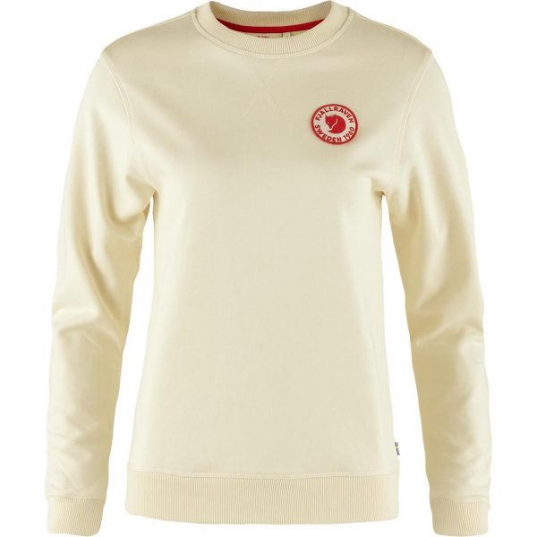 Fjällräven Womens 1960 Logo Badge Sweater (Hvid (CHALK WHITE/113) Large)