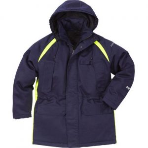 Fristads 100343 Flame svejse vinter parka jakke 4033 / Arbejdsjakke Mørk Marine 2XL