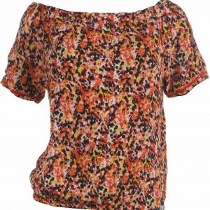 Garcia off-shoulder top s/s, multi - 140 - 140/146