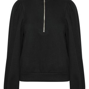 Gestuz Nankita Sweatshirt, Farve: Sort, Størrelse: XS, Dame