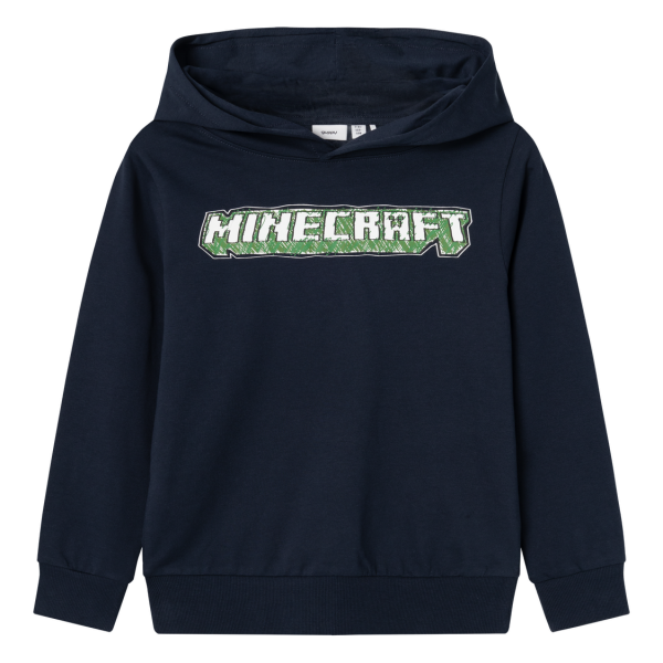 Guppy Minecraft Børne Sweatshirt - Dark Sapphire - 110