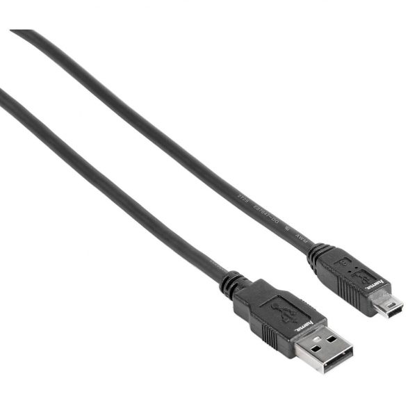 HAMA USB 2.0 Kabel USB A / Mini-B - 1.8 m - Sort