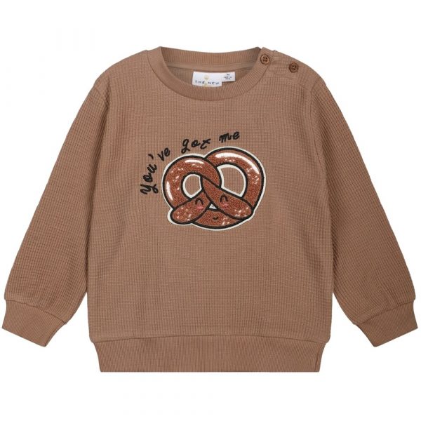 Hilmo Waffle Sweatshirt - Ginger snap - 74