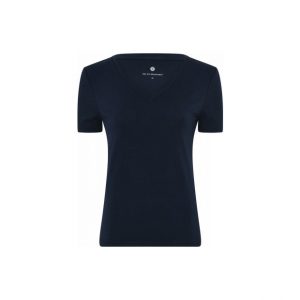 JBS of Denmark FSC-bambus T-shirt v-hals i navy til kvinder