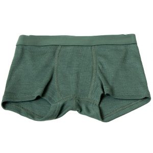 Joha Boxershorts - Rib - Uld/Silke - Mørk Grøn