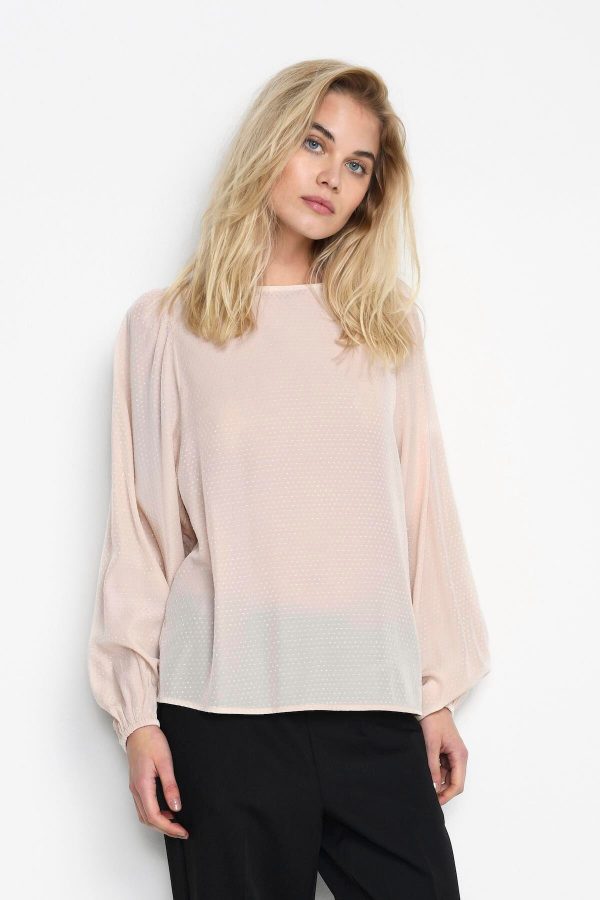 Kaffe Fashion Kacitia Bluse, Farve: Sand Dollar, Størrelse: 38, Dame