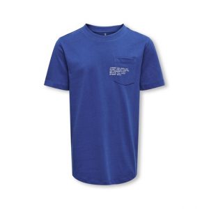 KIDS ONLY KOBMARINUS regular fit t-shirt i marineblå til drenge