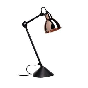 Lampe Gras N205 Bordlampe Mat Sort & Kobber