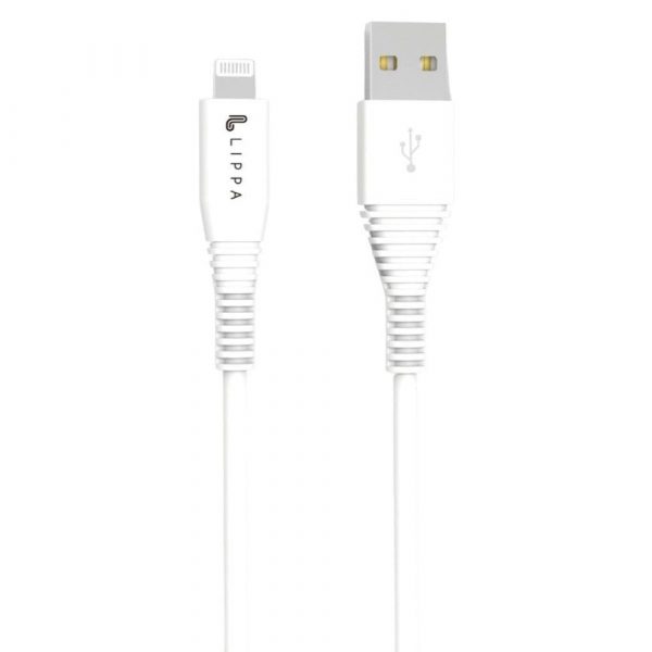 Lippa Kabel USB-A til Lightning 12W - 1m - Hvid