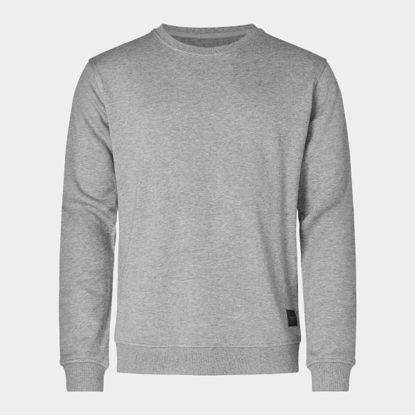 Lysegrå bambus sweatshirt, S