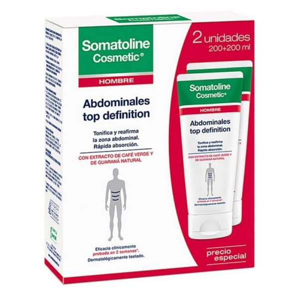 Mave Reduktion Gel Somatoline Hombre Abdominales Top Definition Crioactivo (2 stk)