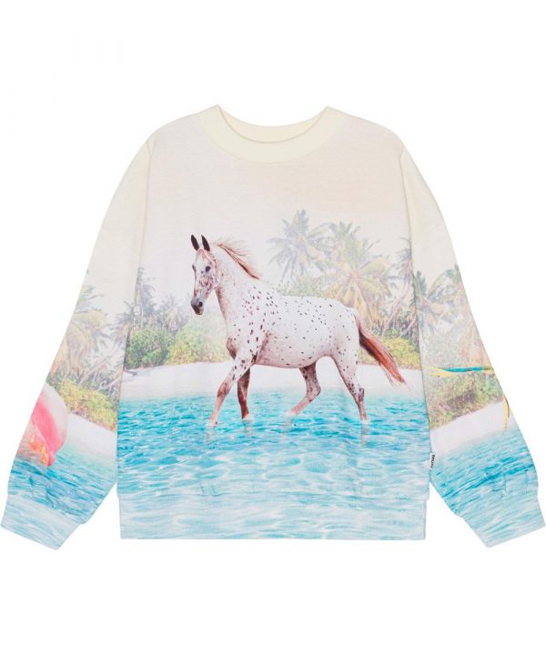 Maxi Sweatshirt, Island Horse, Molo