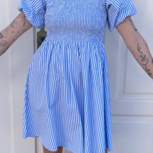 Mulieres Kjole - Susanne - Blue/White Stripes