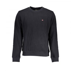 Napapijri Elegant Black Long Sleeved Crew Neck Sweatshirt