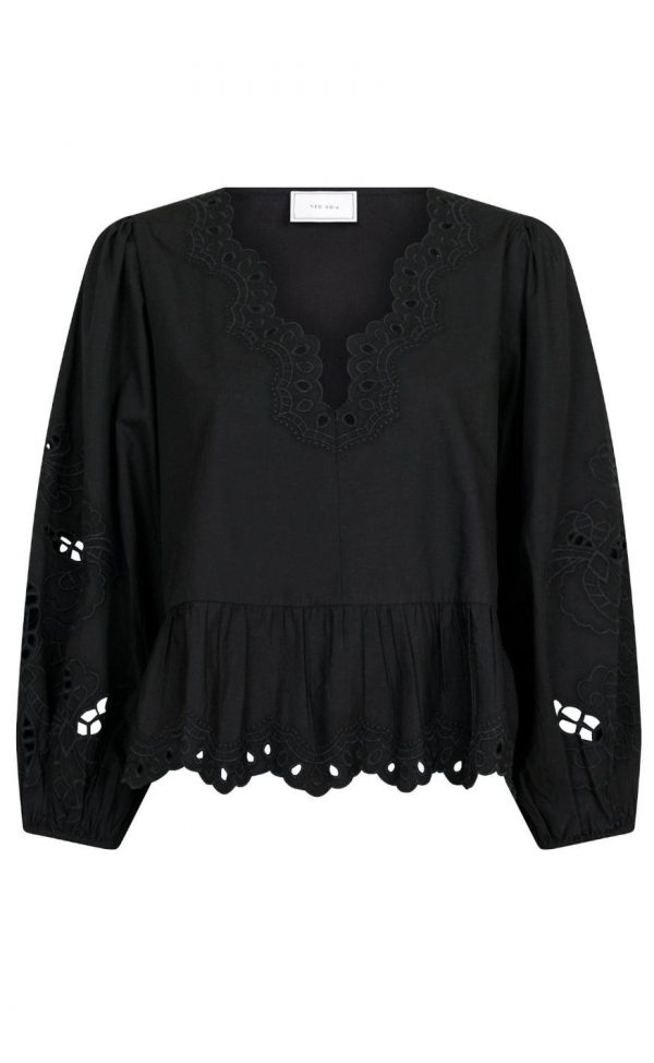 Neo Noir Bluse - Maja - Black