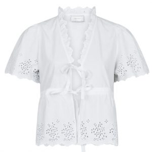 Neo Noir Bluse - Satsi Embroidery - White