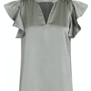 Neo Noir Bluse - Stella - Smoke Green