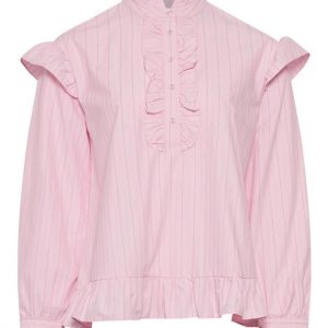 Noella Bluse - Sally - Light Pink Stripe