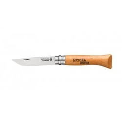 Opinel NÂ°6 carbon steel 7,0 cm. bøg