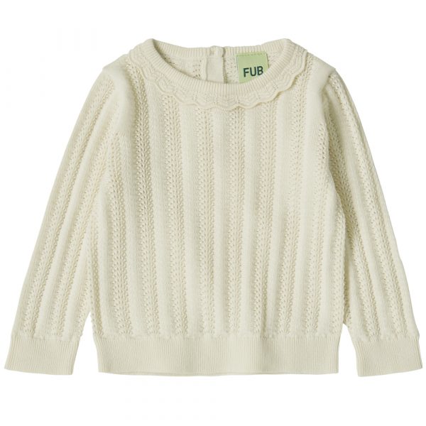 Organic pointelle bluse (2 år/92 cm)