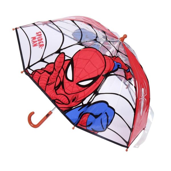 Paraply Spiderman 45 cm Rød