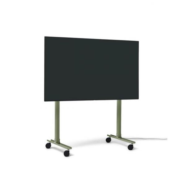 Pedestal Straight Rollin' TV Stander Mossy Green