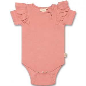 Petit Piao Body Kortærmet Frill Sea Shell Pink