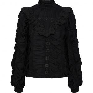 PIECES dame bluse PCALEX - Black