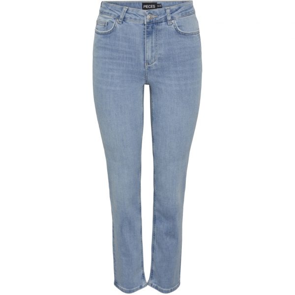 PIECES dame jeans PCDELLY - Light Blue Denim