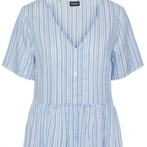 PIECES Top - Alvina - Blue Bell